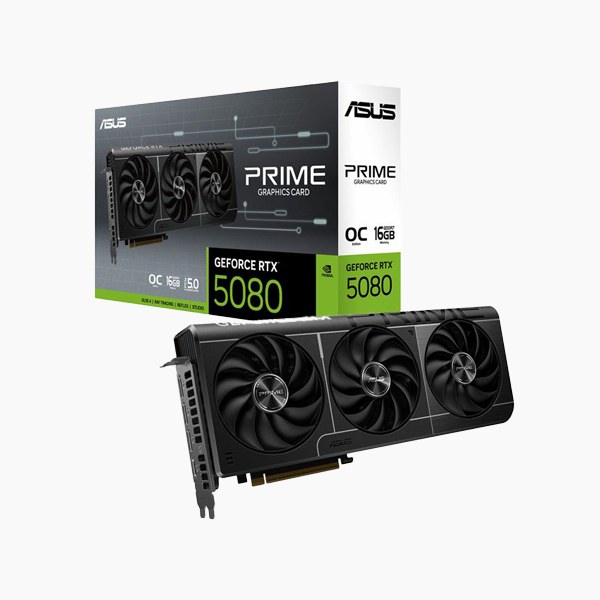 کارت گرافیک ایسوس PRIME GeForce RTX 5080 16GB GDDR7 OC Edition